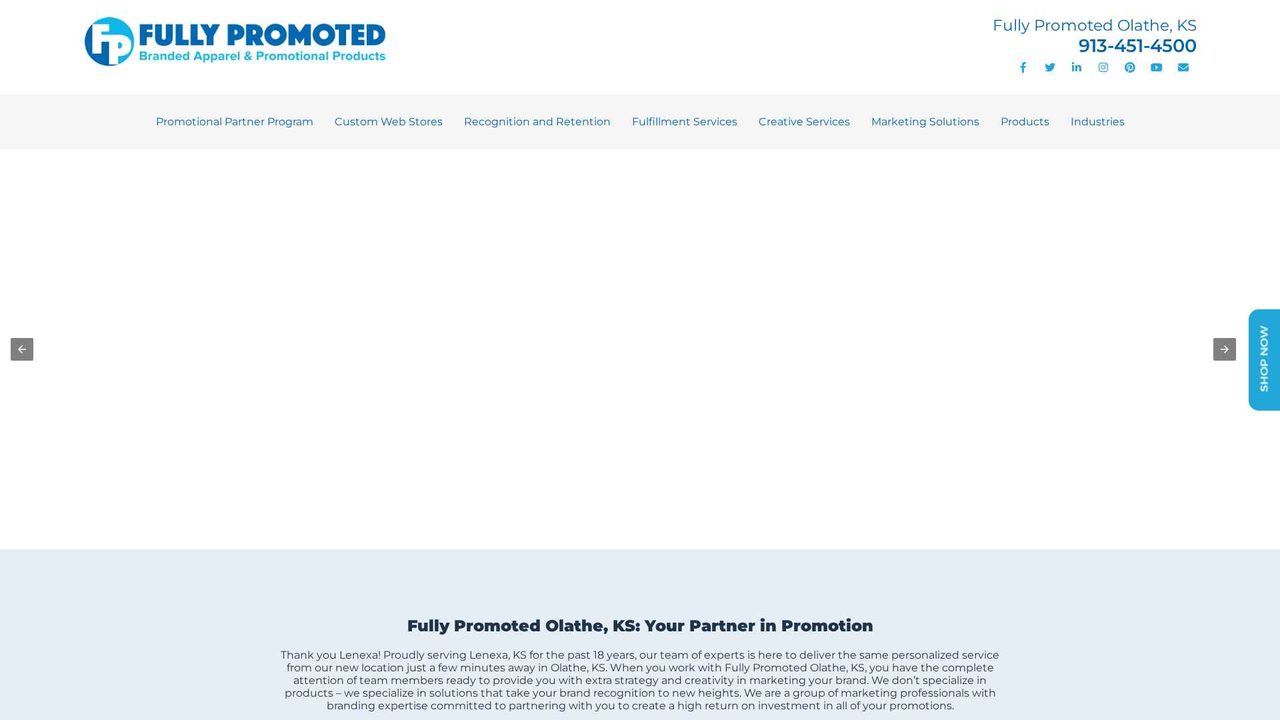 Fully Promoted website project