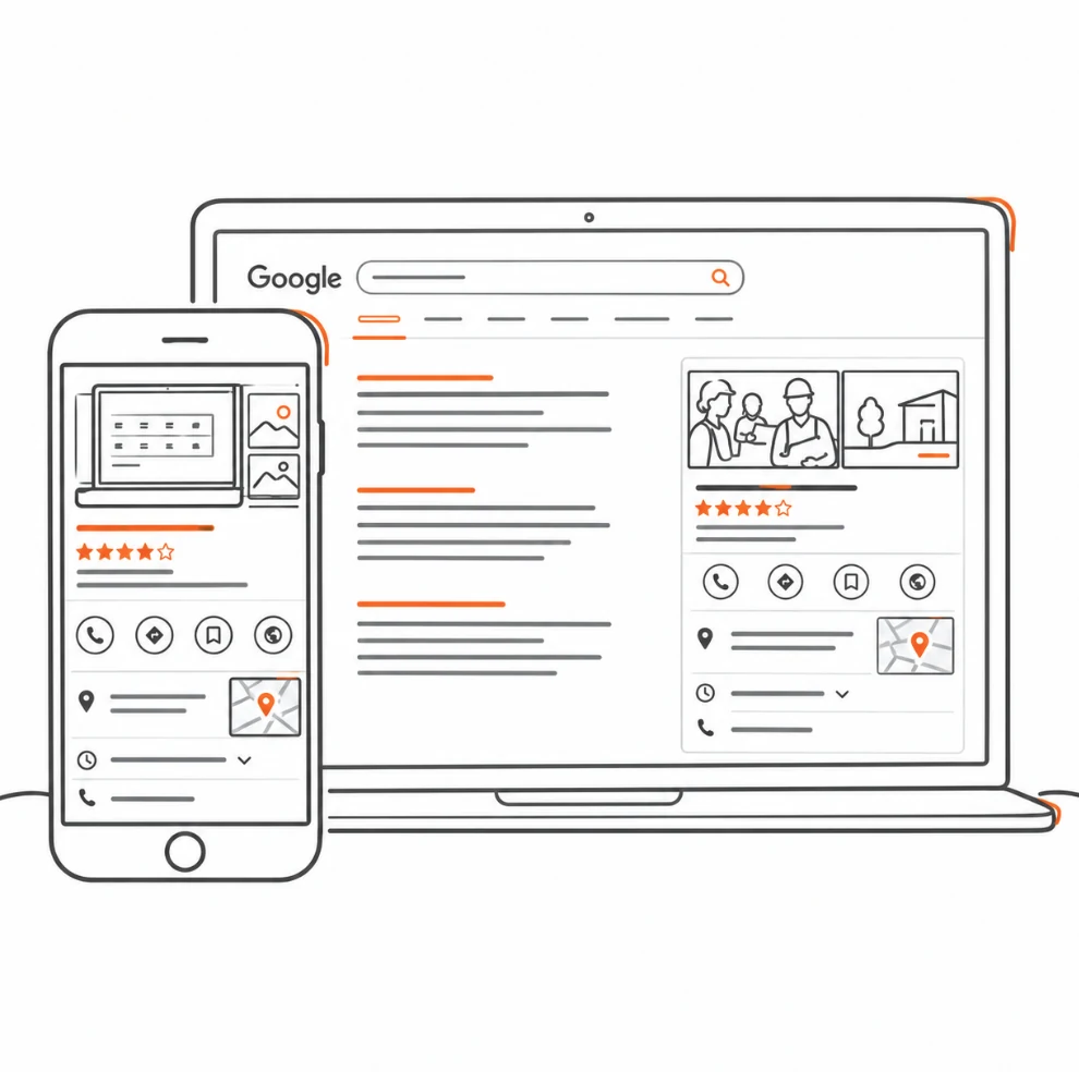 Google Business Profile listing illustration