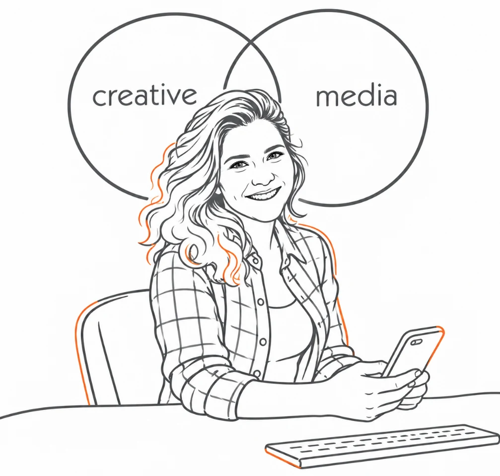 Creative meets media illustration