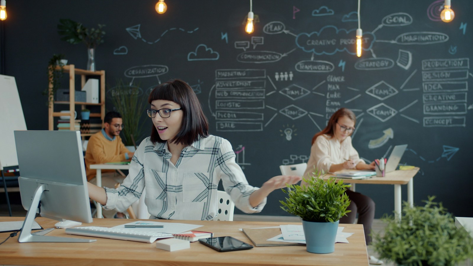 The ZD Design studio team at work in the office
