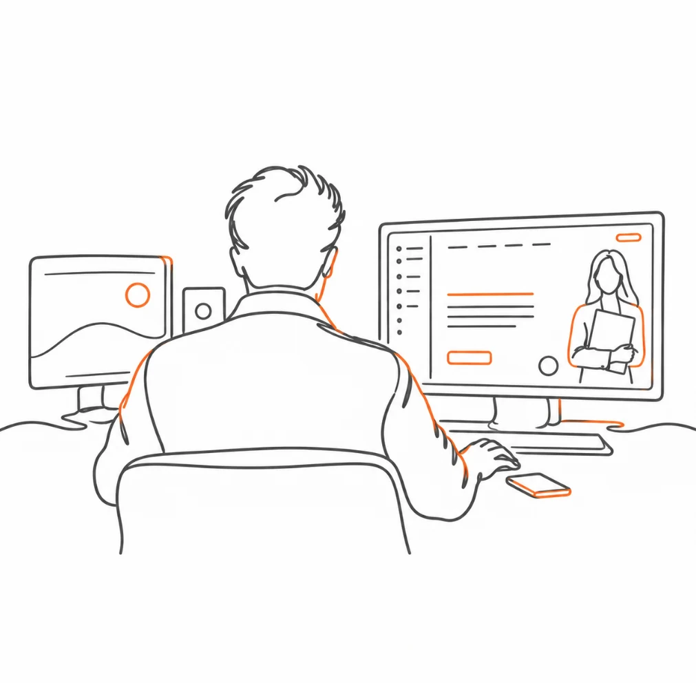 Website design and optimization illustration